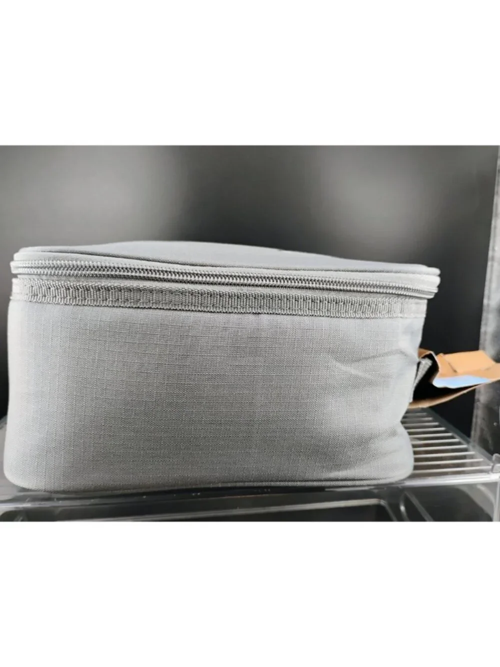 Embark Gray Insulated Lunch Bag With Side Pocket & Durable Exterior